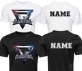 Personalised Gladiators Metallic TV Show T-Shirt - Custom Name Unisex Sports Top Unisex T-shirt, Sweatshirt, Hoodie, Long Sleeve Tee - T-Shirt, Sweatshirt, Hoodie