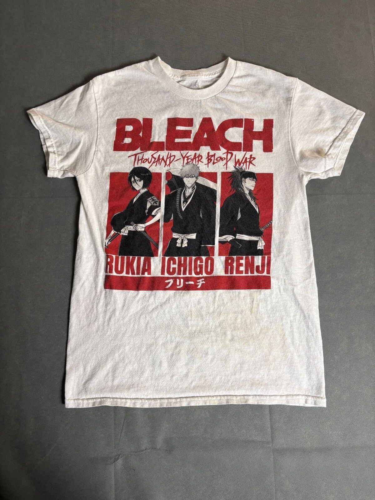 Bleach T-Shirt Men's Small White 100% Cotton Crew Neck Short Sleeve Pullover Unisex T-shirt, Sweatshirt, Hoodie, Long Sleeve Tee - T-Shirt, Sweatshirt, Hoodie