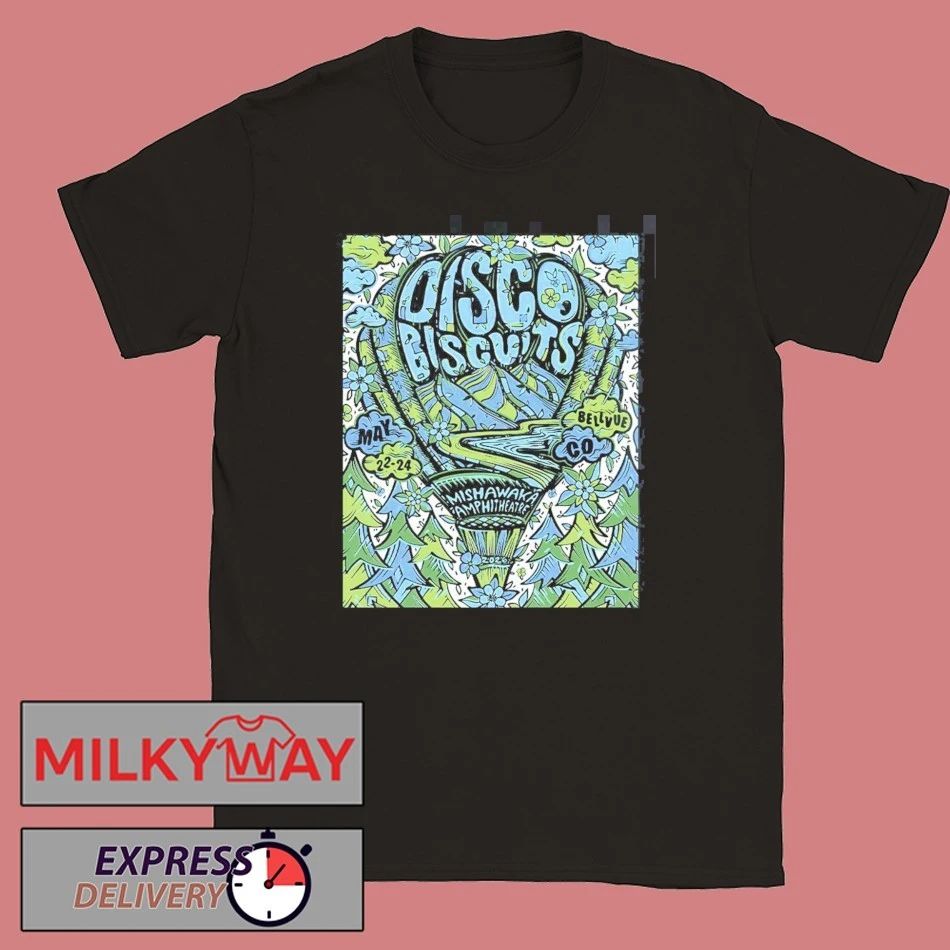 The Disco Biscuits Bellvue Colorado 2026 Venue Poster At Mishawaka Amphitheatre From May 22 To 24 2026 T-Shirt - T-Shirt, Sweatshirt, Hoodie