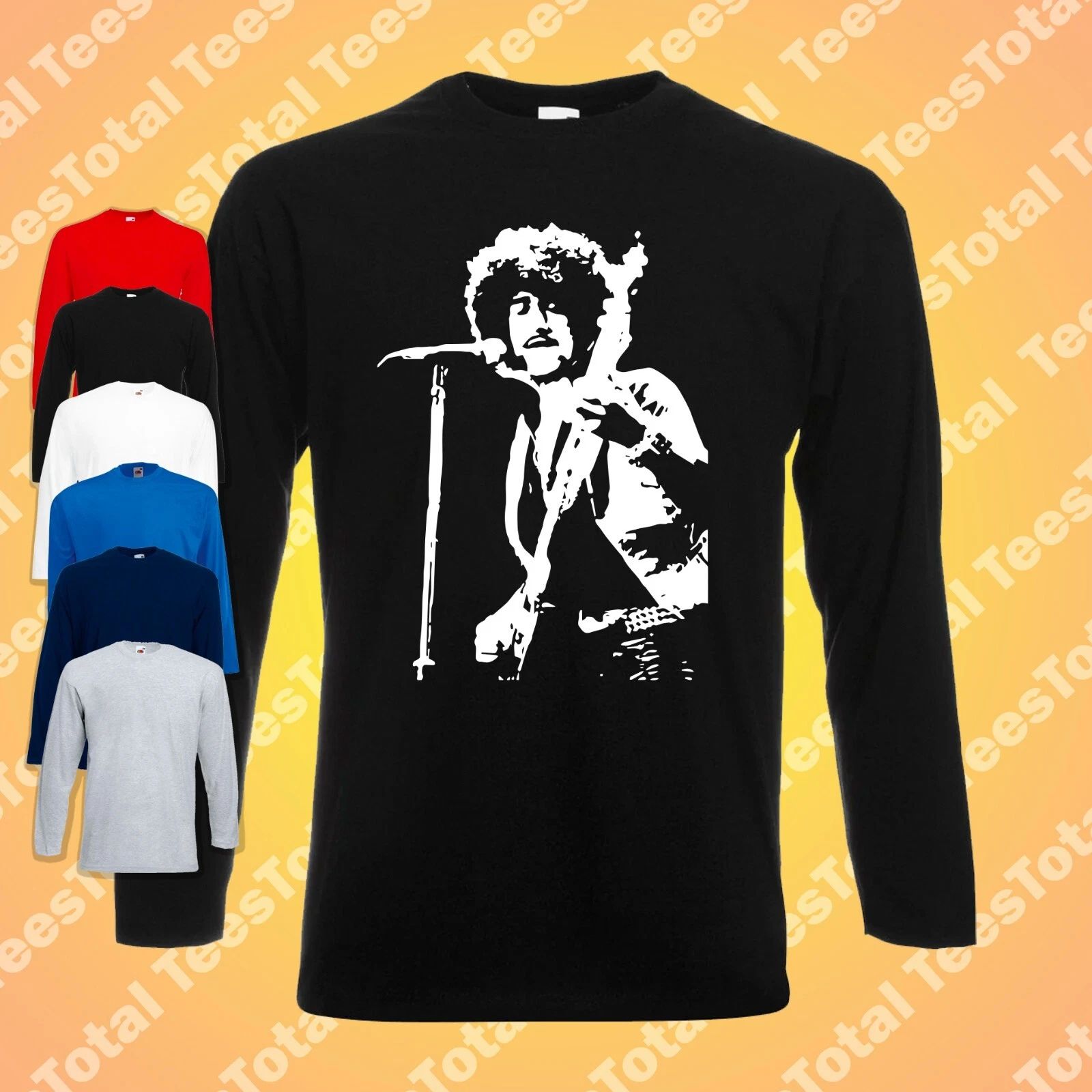 Phil Lynott Long Sleeve T-Shirt | Thin Lizzy | Gary Moore | 70s | 80s | Rock Unisex T-shirt, Sweatshirt, Hoodie, Long Sleeve Tee - T-Shirt, Sweatshirt, Hoodie