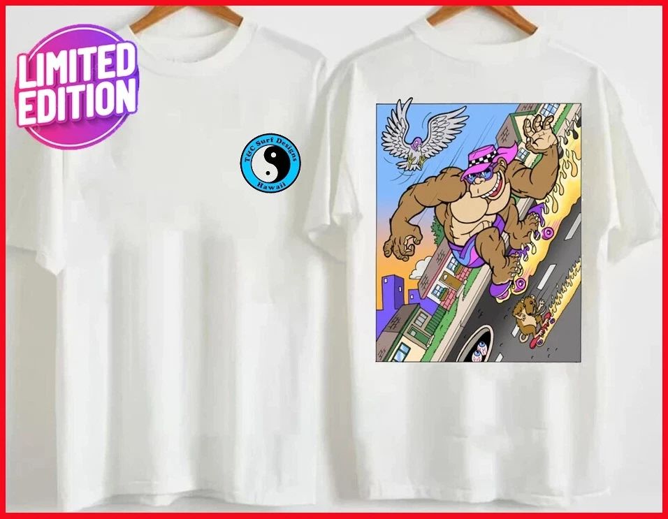 T&C Surf Designs Thrilla Gorilla Skater T-Shirt  Retro 90s Cartoon Tee Unisex T-shirt, Sweatshirt, Hoodie, Long Sleeve Tee - T-Shirt, Sweatshirt, Hoodie