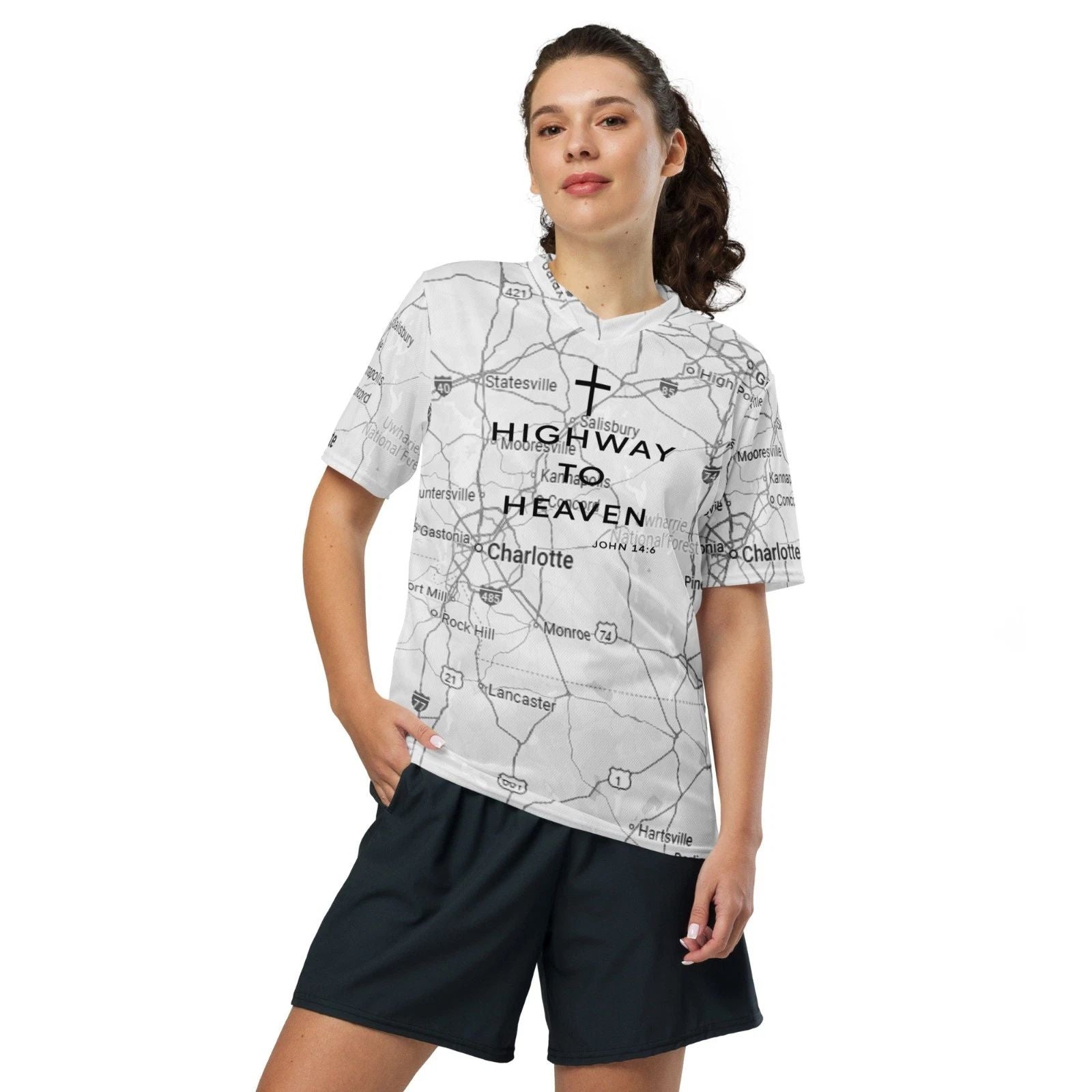 Unisex Custom Graphic T-shirt with Inspirational Print | Athletic Jersey Unisex T-shirt, Sweatshirt, Hoodie, Long Sleeve Tee - T-Shirt, Sweatshirt, Hoodie