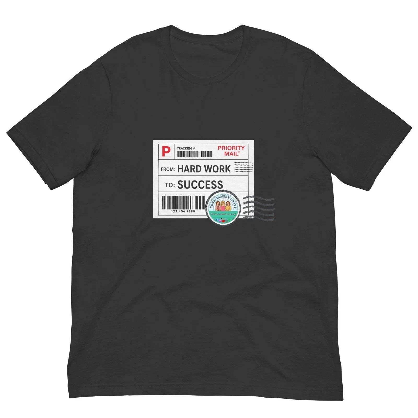 Shipping Label C-Chats Unisex t-shirt Unisex T-shirt, Sweatshirt, Hoodie, Long Sleeve Tee - T-Shirt, Sweatshirt, Hoodie