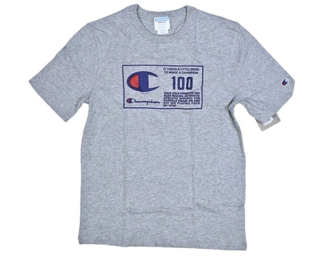Champion Oxford Gray Life Behind the Label Heritage Tee Graphic T-Shirt Mens Unisex T-shirt, Sweatshirt, Hoodie, Long Sleeve Tee - T-Shirt, Sweatshirt, Hoodie