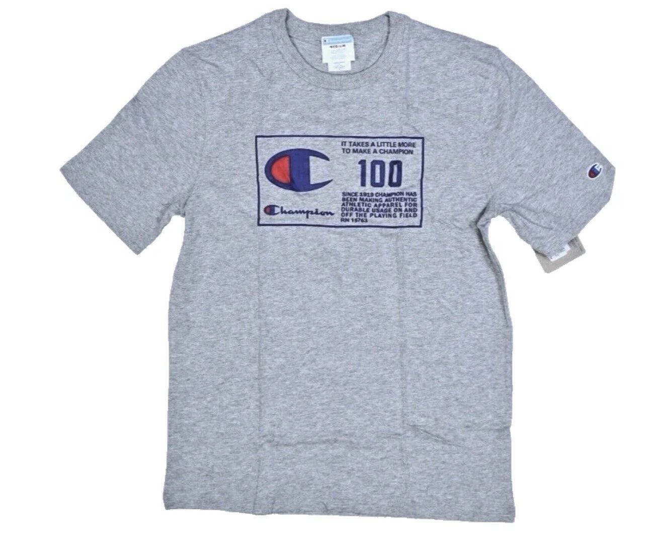 Champion Oxford Gray Life Behind the Label Heritage Tee Graphic T-Shirt Mens Unisex T-shirt, Sweatshirt, Hoodie, Long Sleeve Tee - T-Shirt, Sweatshirt, Hoodie