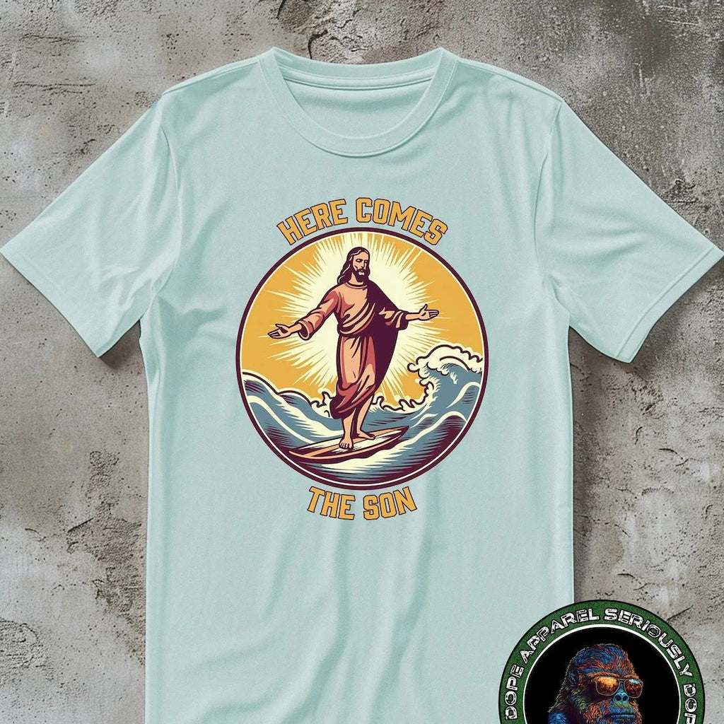 Jesus Shirt Cool Retro Surfing T-Shirt Funny Jesus 90s Graphic Tee Jesus Unisex T-shirt, Sweatshirt, Hoodie, Long Sleeve Tee - T-Shirt, Sweatshirt, Hoodie