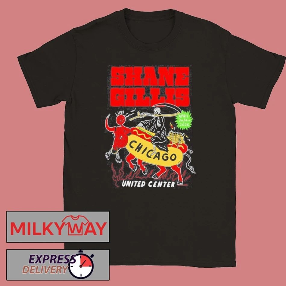 Apr 3-4 2026 Shane Gillis Chicago United Center T-Shirt Unisex T-shirt, Sweatshirt, Hoodie, Long Sleeve Tee - T-Shirt, Sweatshirt, Hoodie
