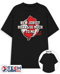 Jack Hughes New Jersey means so much to me signature shirt Unisex T-shirt, Sweatshirt, Hoodie, Long Sleeve Tee - T-Shirt, Sweatshirt, Hoodie