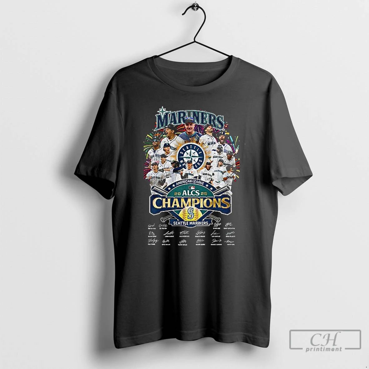 Classic Seattle Mariners American League Championship Series Alcs 2025 Signatures T Shirts - T-Shirt, Sweatshirt, Hoodie