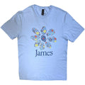 James T-Shirt: Multiple Daisy Logo (Light Blue) OFFICIAL NEW Unisex T-shirt, Sweatshirt, Hoodie, Long Sleeve Tee - T-Shirt, Sweatshirt, Hoodie