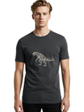 Robot-T-Rex Mens Graphic Tee, 100% Cotton, Casual Summer Wear Unisex T-shirt, Sweatshirt, Hoodie, Long Sleeve Tee - T-Shirt, Sweatshirt, Hoodie