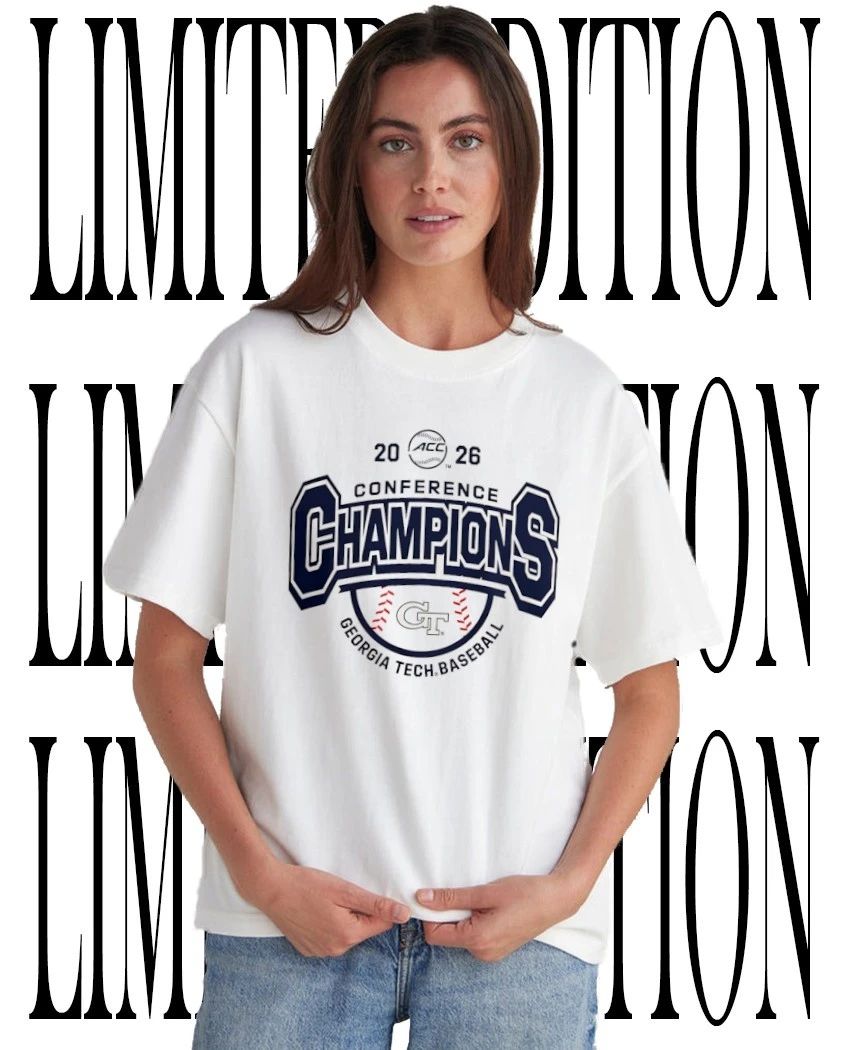 NCAA ACC Georgia Tech Yellow Jackets Baseball conference champions 2026 shirt Unisex T-shirt, Sweatshirt, Hoodie, Long Sleeve Tee - T-Shirt, Sweatshirt, Hoodie