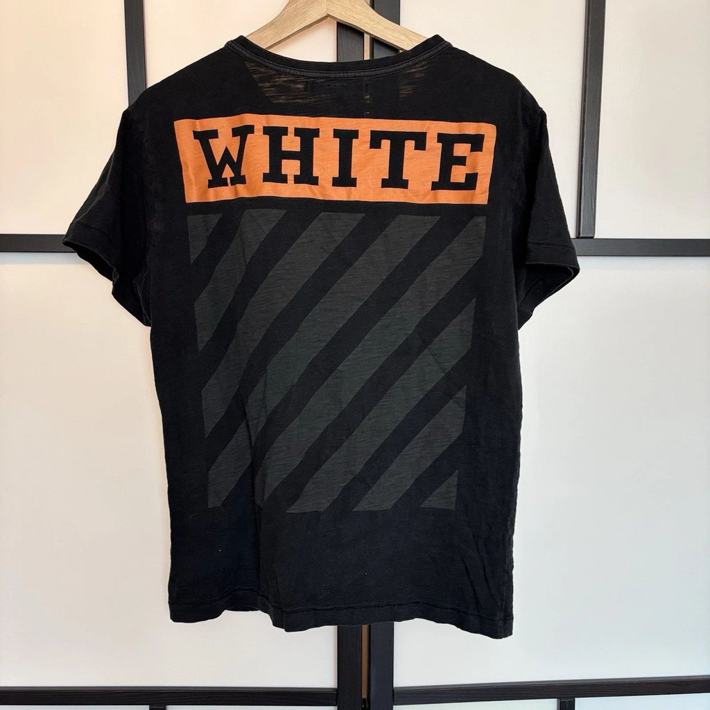 Off-White Orange Box T-shirt Sz SMALL Black Gorp Street style ~ HAS FLAWS AS IS Unisex T-shirt, Sweatshirt, Hoodie, Long Sleeve Tee - T-Shirt, Sweatshirt, Hoodie