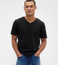 Gap Everyday Soft Shirt Mens Large Tapestry Black V-Neck Cotton Jersey Tee NEW Unisex T-shirt, Sweatshirt, Hoodie, Long Sleeve Tee - T-Shirt, Sweatshirt, Hoodie
