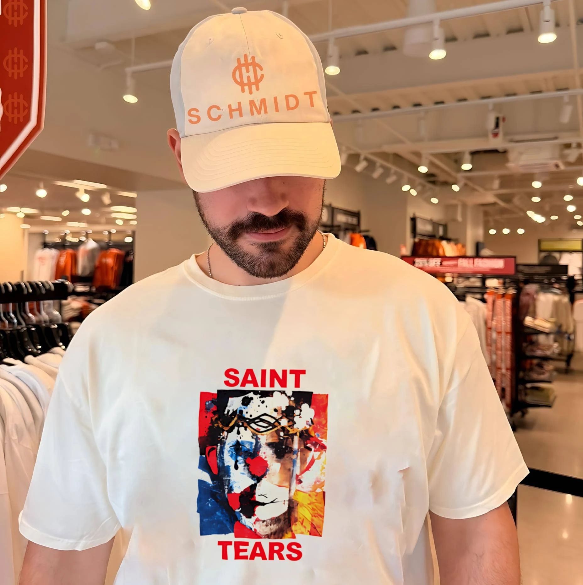 Saint tears abstract art clown portrait shirt Unisex T-shirt, Sweatshirt, Hoodie, Long Sleeve Tee - T-Shirt, Sweatshirt, Hoodie