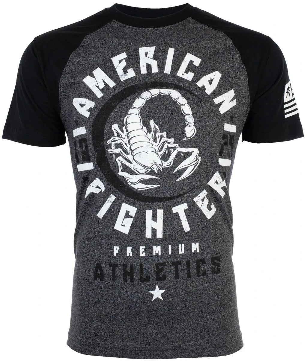 American Fighter Mens T-Shirt MICHIGAN Athletic BLACK GREY Biker MMA Unisex T-shirt, Sweatshirt, Hoodie, Long Sleeve Tee - T-Shirt, Sweatshirt, Hoodie