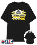 Michigan Wolverines 2026 NCAA Mens Hockey Frozen Four Vegas logo shirt Unisex T-shirt, Sweatshirt, Hoodie, Long Sleeve Tee - T-Shirt, Sweatshirt, Hoodie