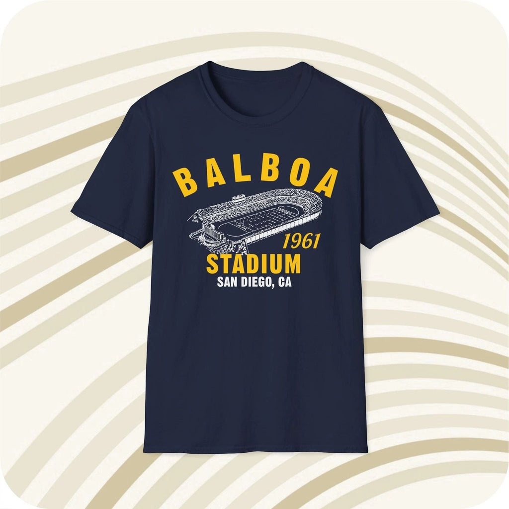 Balboa Stadium 1961 Classic Cut Football T-Shirt - San Diego Chargers Unisex T-shirt, Sweatshirt, Hoodie, Long Sleeve Tee - T-Shirt, Sweatshirt, Hoodie