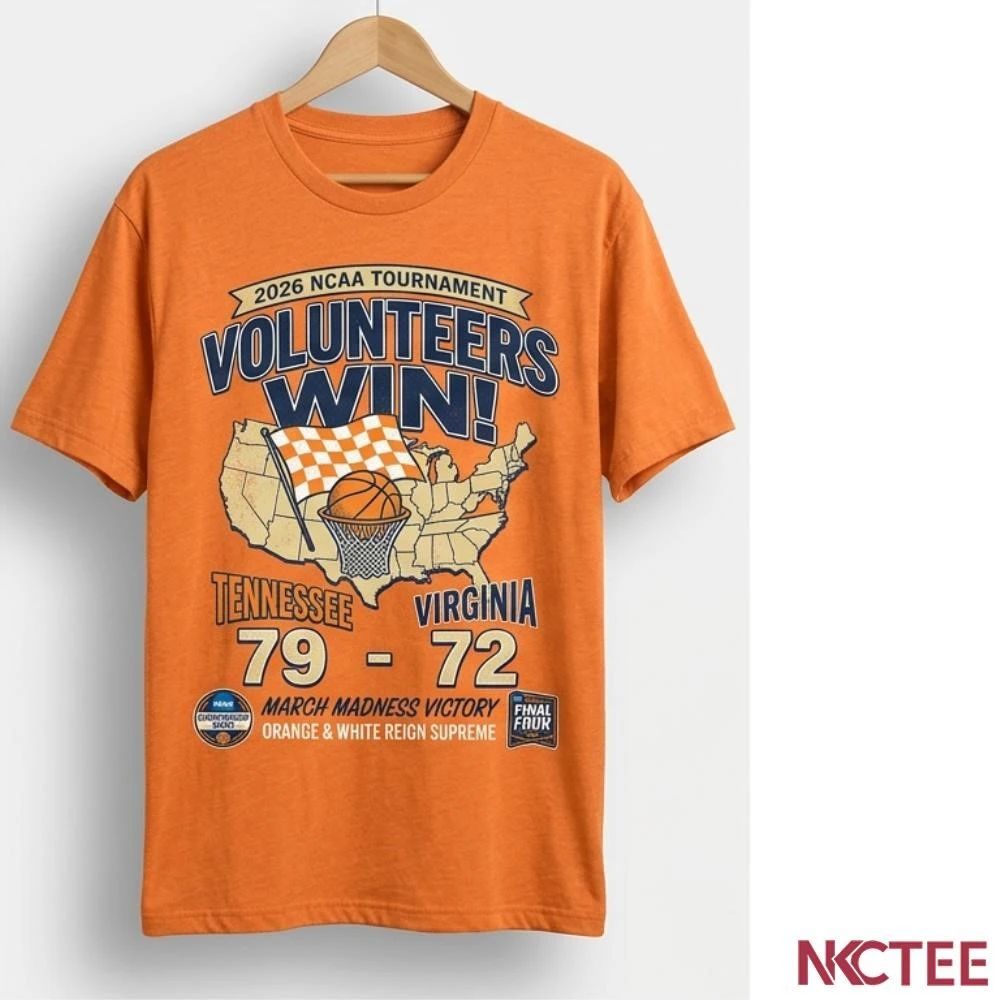 NKCtees 2026 NCAA Tournament Tennessee 79 72 victory Virginia basketball shirt Unisex T-shirt, Sweatshirt, Hoodie, Long Sleeve Tee - T-Shirt, Sweatshirt, Hoodie
