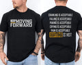 Fitness Gym Keep Moving Forward Mental Health Awareness Front And Back T-Shirt Unisex T-shirt, Sweatshirt, Hoodie, Long Sleeve Tee - T-Shirt, Sweatshirt, Hoodie