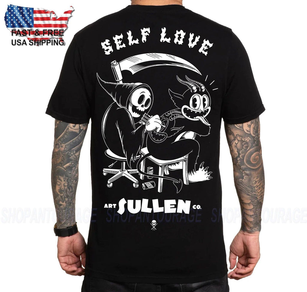 Sullen Art Collective Auto Love Premium Fit SCM6914 T-Shirt da Uomo Unisex T-shirt, Sweatshirt, Hoodie, Long Sleeve Tee - T-Shirt, Sweatshirt, Hoodie