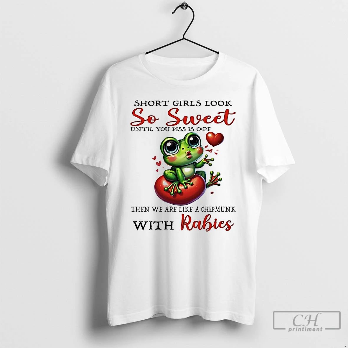 Classic Frog Short Girls Look So Sweet Until You Piss Is Off Then We Are Unisex T-shirt, Sweatshirt, Hoodie, Long Sleeve Tee - T-Shirt, Sweatshirt, Hoodie
