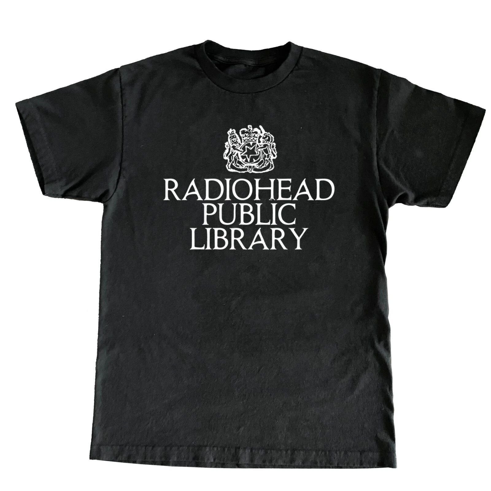 Radiohead public library shirt screen printed y2kbandtees Unisex T-shirt, Sweatshirt, Hoodie, Long Sleeve Tee - T-Shirt, Sweatshirt, Hoodie
