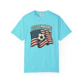 Retro USA Custom Soccer Shirt | Personalized Name Football Fan Tee | Worn Unisex T-shirt, Sweatshirt, Hoodie, Long Sleeve Tee - T-Shirt, Sweatshirt, Hoodie