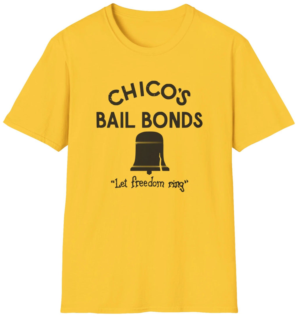 Chico's Bail Bonds T-Shirt | Bad News Bears Movie Shirt  | Softstyle Tee Unisex T-shirt, Sweatshirt, Hoodie, Long Sleeve Tee - T-Shirt, Sweatshirt, Hoodie
