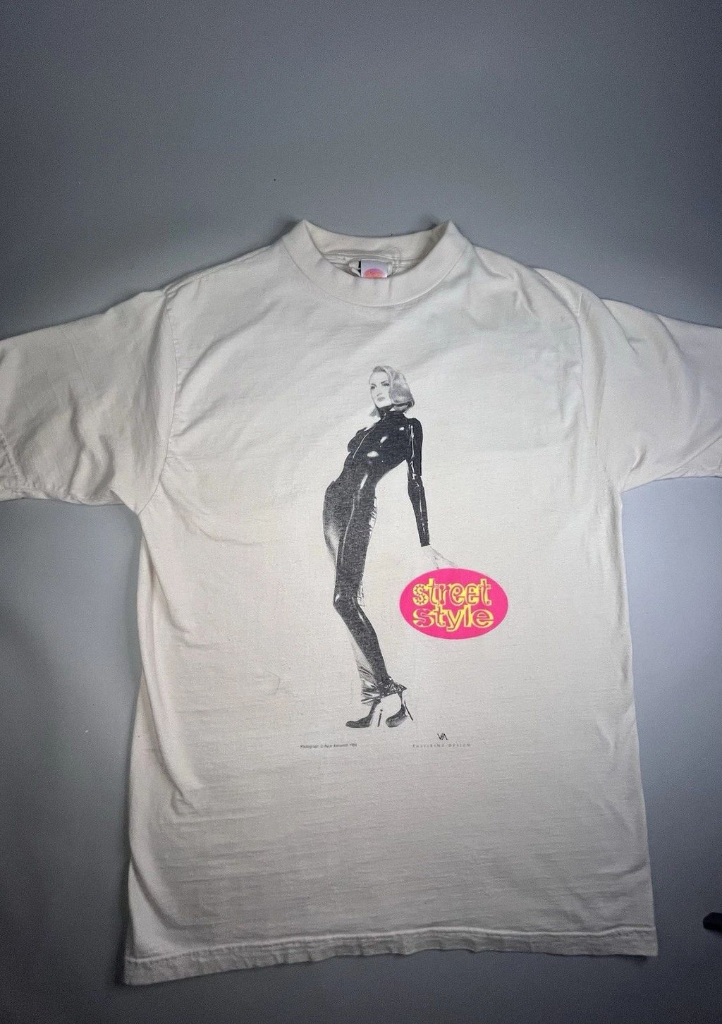 Perrier Advertising Street Style Peter Ashworth 1994 Leather Lady RAW T-Shirt Unisex T-shirt, Sweatshirt, Hoodie, Long Sleeve Tee - T-Shirt, Sweatshirt, Hoodie