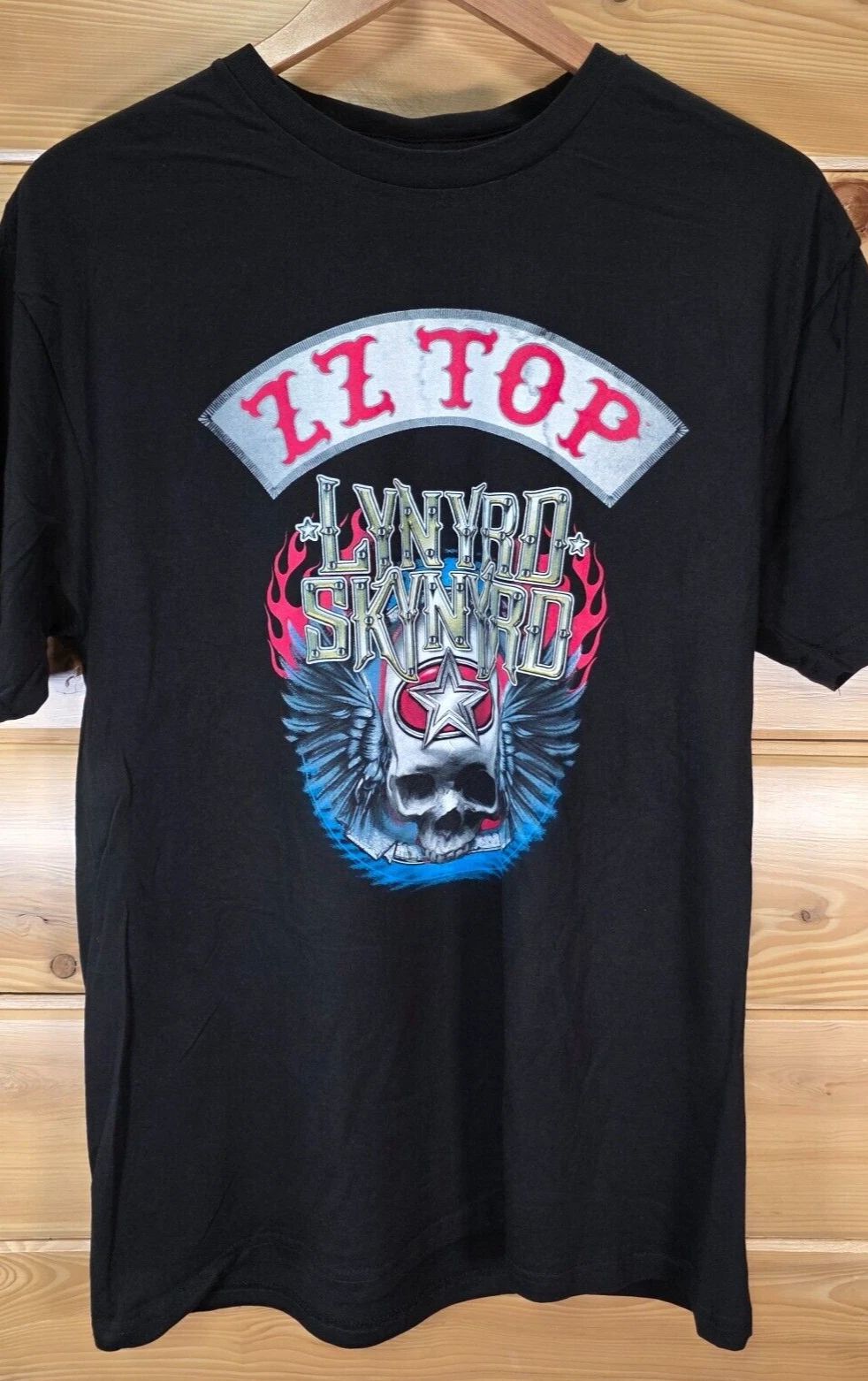 ZZ Top Lynyrd Skynard Band Concert T Shirt Men Large Sharp Dressed Simple Man Unisex T-shirt, Sweatshirt, Hoodie, Long Sleeve Tee - T-Shirt, Sweatshirt, Hoodie