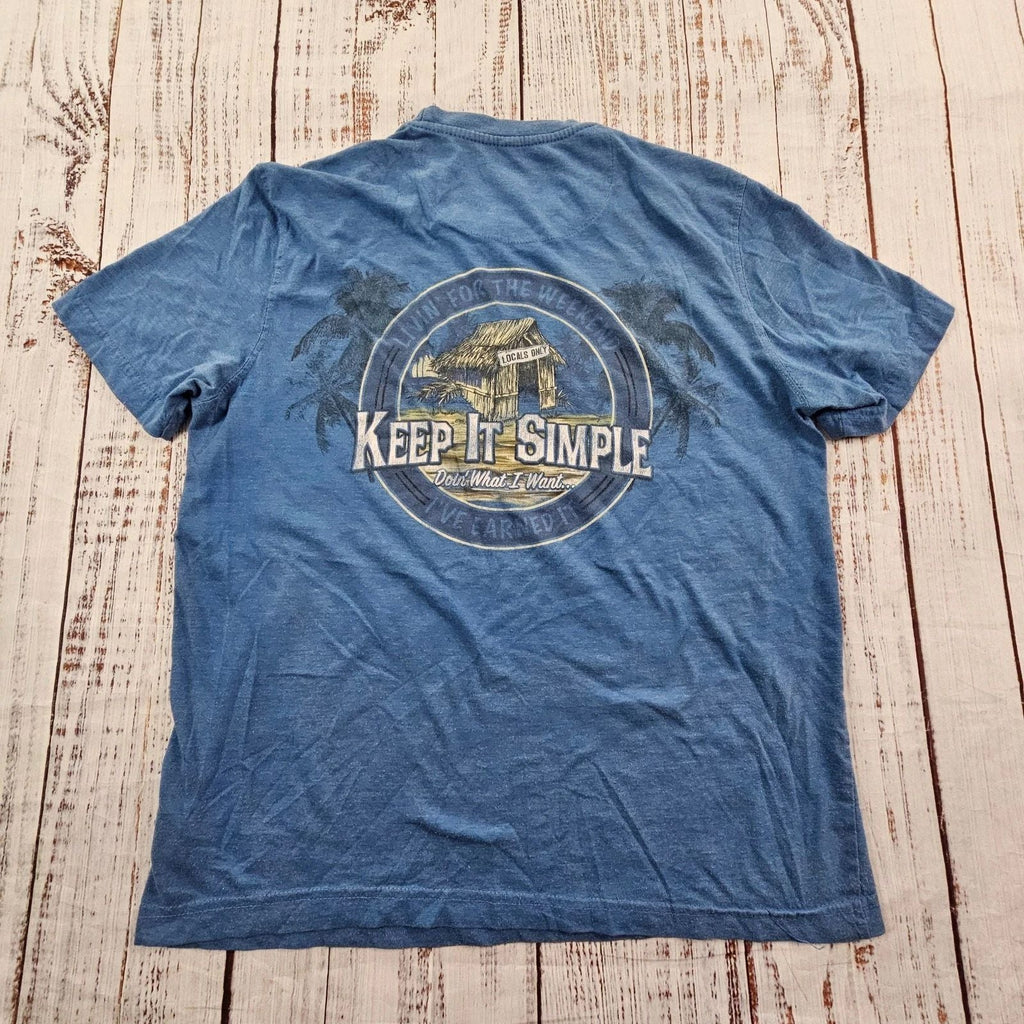 Island Shores Keep it Simple Blue Short Sleeve Cotton Blend T-Shirt Men's S Unisex T-shirt, Sweatshirt, Hoodie, Long Sleeve Tee - T-Shirt, Sweatshirt, Hoodie