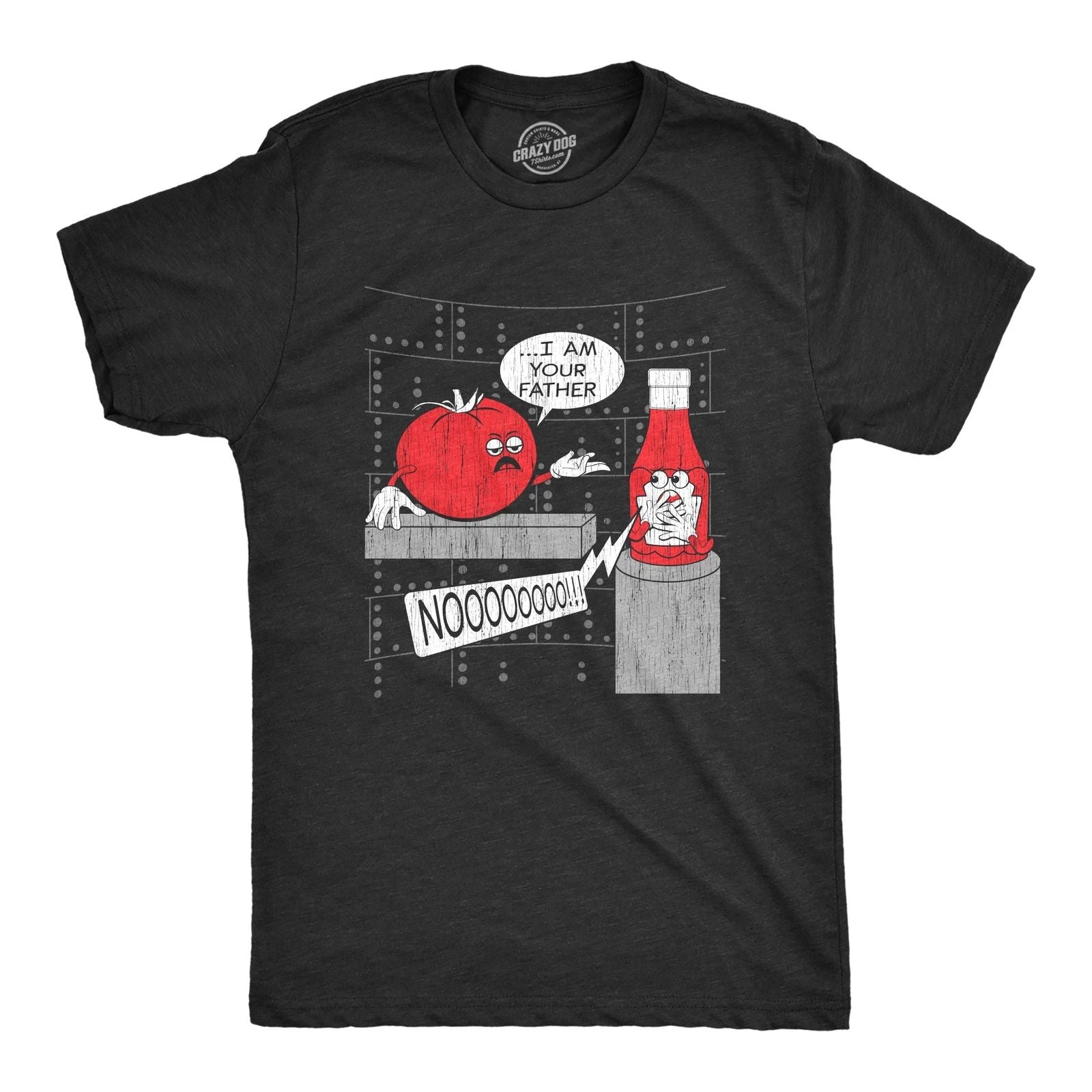Mens I Am Your Father Ketchup T Shirt Funny Sarcastic Quote Tomato Graphic Unisex T-shirt, Sweatshirt, Hoodie, Long Sleeve Tee - T-Shirt, Sweatshirt, Hoodie