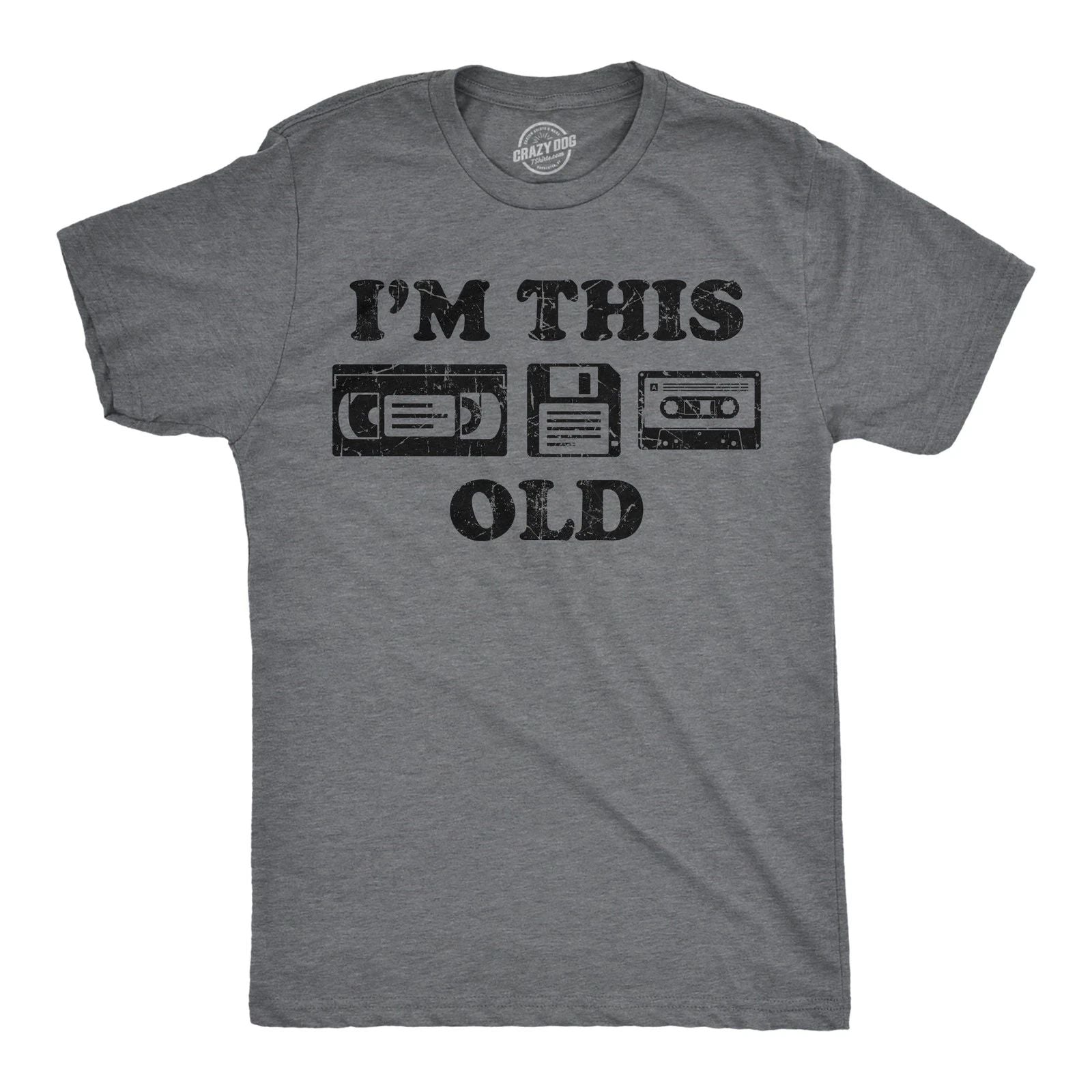 Mens Funny T Shirts Im This Old Sarcastic Retro Video Tape Graphic Novelty Tee Unisex T-shirt, Sweatshirt, Hoodie, Long Sleeve Tee - T-Shirt, Sweatshirt, Hoodie