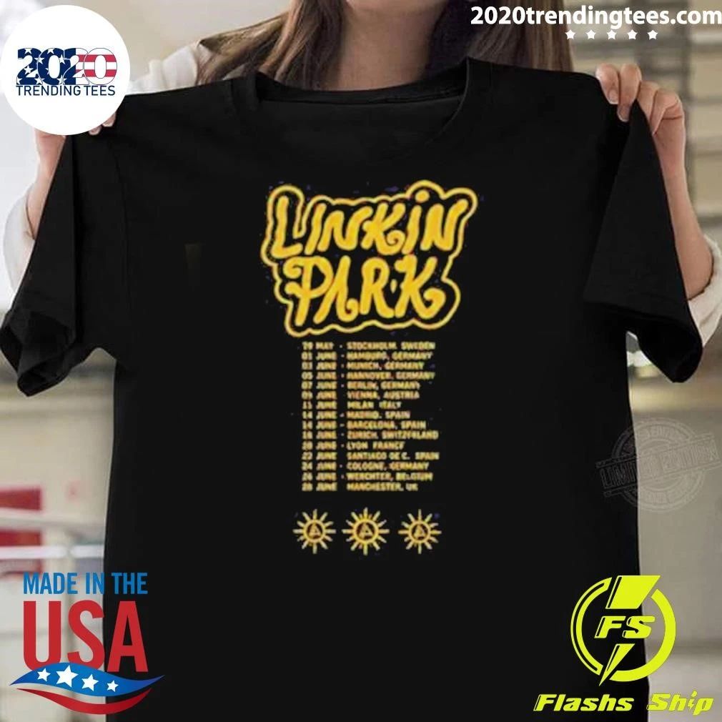 Linkin Park x Deus Ex Machina Download Festival UK From 10 To 14 June 2026 FZ World Tour Sun Shirt - T-Shirt, Sweatshirt, Hoodie