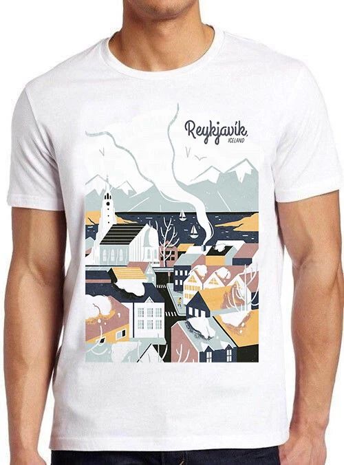 Reykjavik Iceland Travel Poster Meme Vintage Style Funny Gift Tee T Shirt M649 Unisex T-shirt, Sweatshirt, Hoodie, Long Sleeve Tee - T-Shirt, Sweatshirt, Hoodie