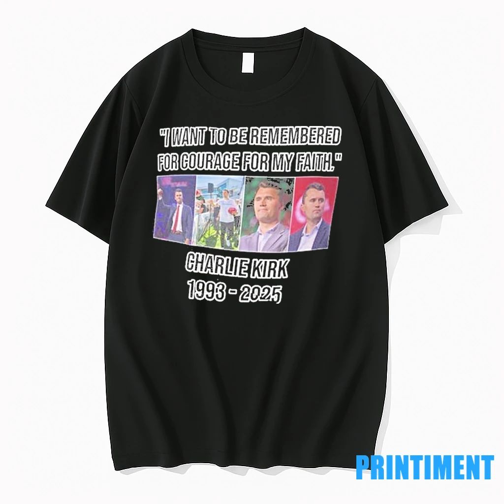 I Want To Be Remembered Charlie Kirk 1993 2025 Tshirts Sweater Unisex T-shirt, Sweatshirt, Hoodie, Long Sleeve Tee - T-Shirt, Sweatshirt, Hoodie