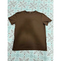 Mens Chocolate Brown Short Sleeve Crewneck T-Shirt Size M Basic Minimalist Tee Unisex T-shirt, Sweatshirt, Hoodie, Long Sleeve Tee - T-Shirt, Sweatshirt, Hoodie