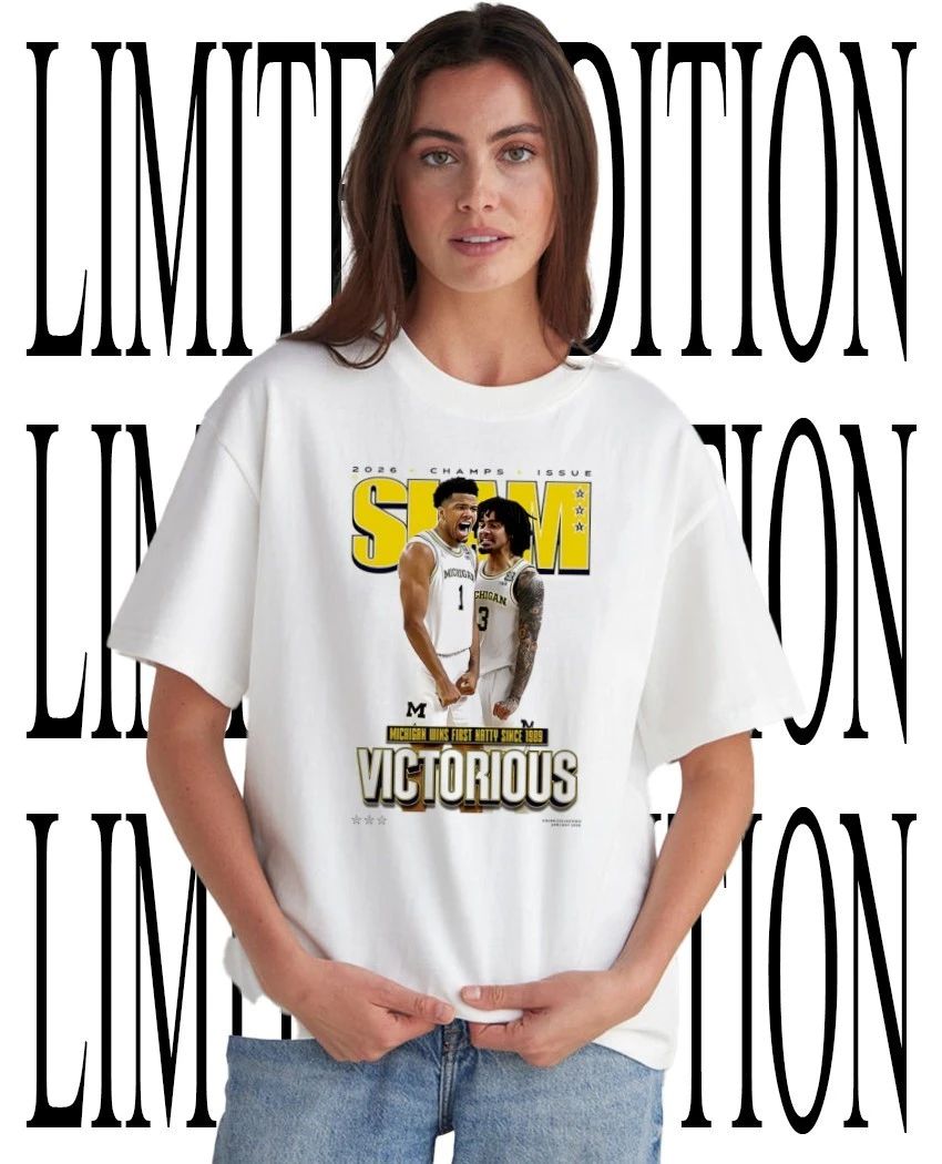 SLAM Michigan Wolverines Mens National Champs Victorious 2026 shirt Unisex T-shirt, Sweatshirt, Hoodie, Long Sleeve Tee - T-Shirt, Sweatshirt, Hoodie
