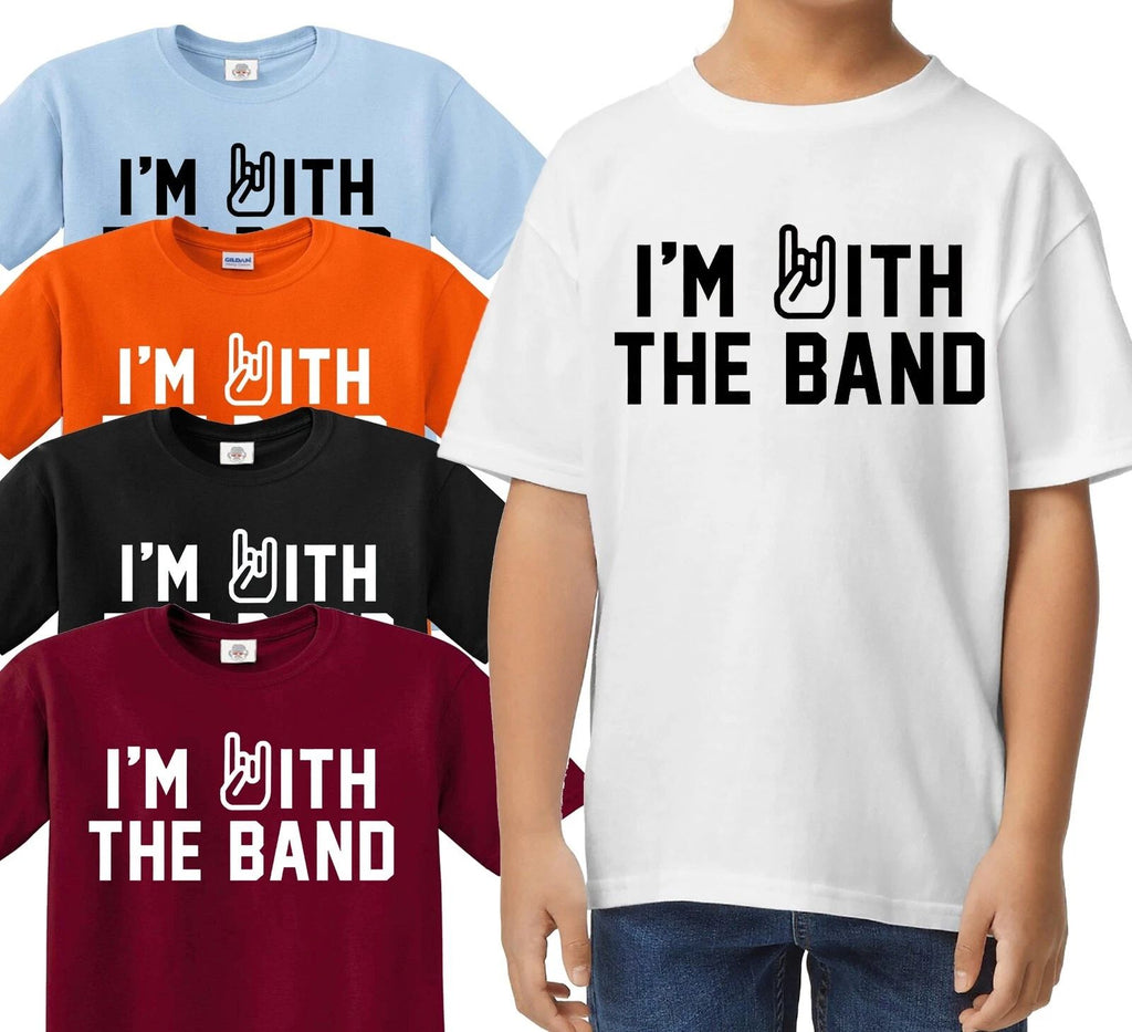 Kids Band Tee - I'm with The Band Kids T-Shirt Rockstar Star Rock T-Shirt Unisex T-shirt, Sweatshirt, Hoodie, Long Sleeve Tee - T-Shirt, Sweatshirt, Hoodie