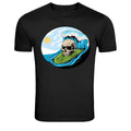 Skull Surfing Big Wave Ocean Graphic T-Shirt Unisex T-shirt, Sweatshirt, Hoodie, Long Sleeve Tee - T-Shirt, Sweatshirt, Hoodie