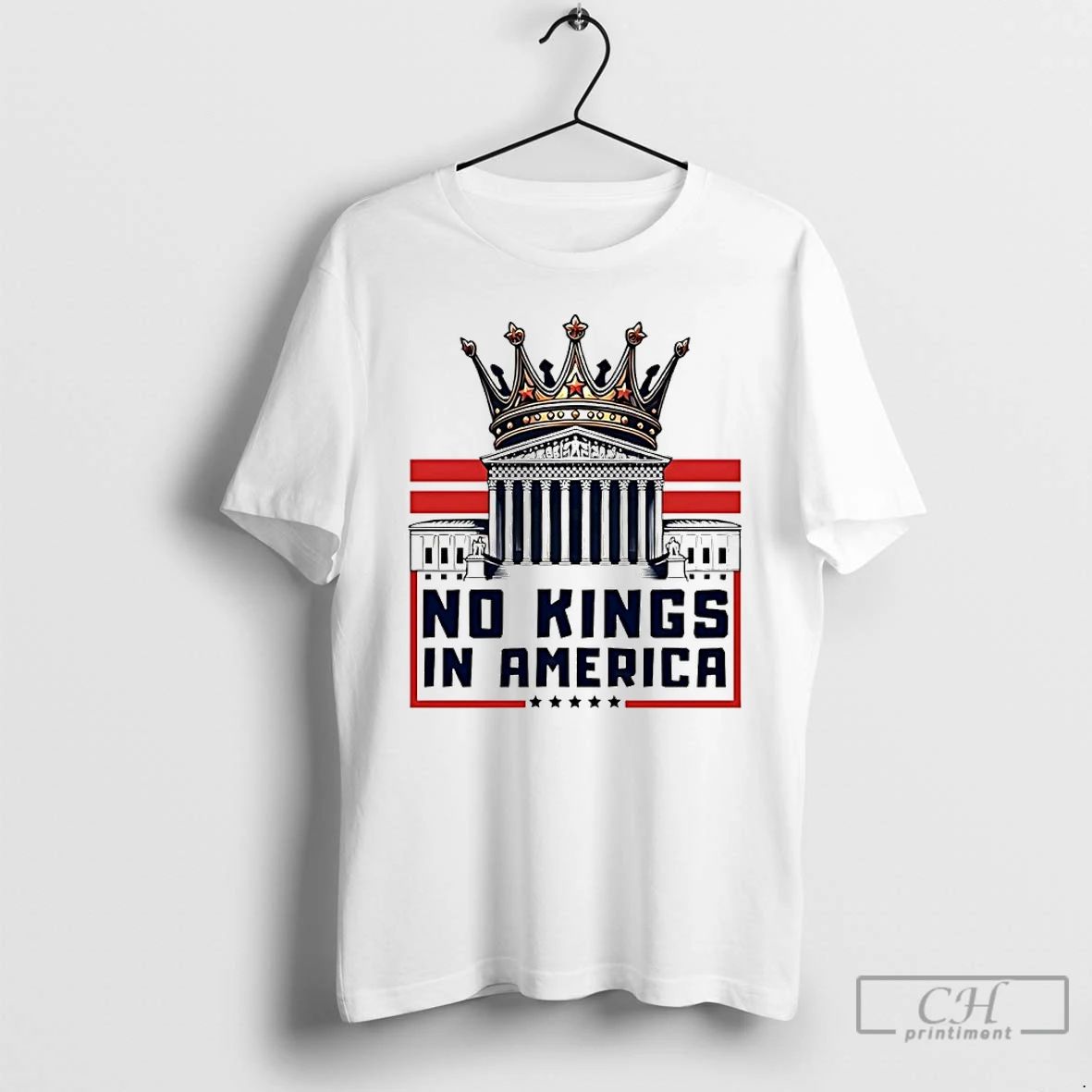 Classic No King In America Cown T Shirts Unisex T-shirt, Sweatshirt, Hoodie, Long Sleeve Tee - T-Shirt, Sweatshirt, Hoodie