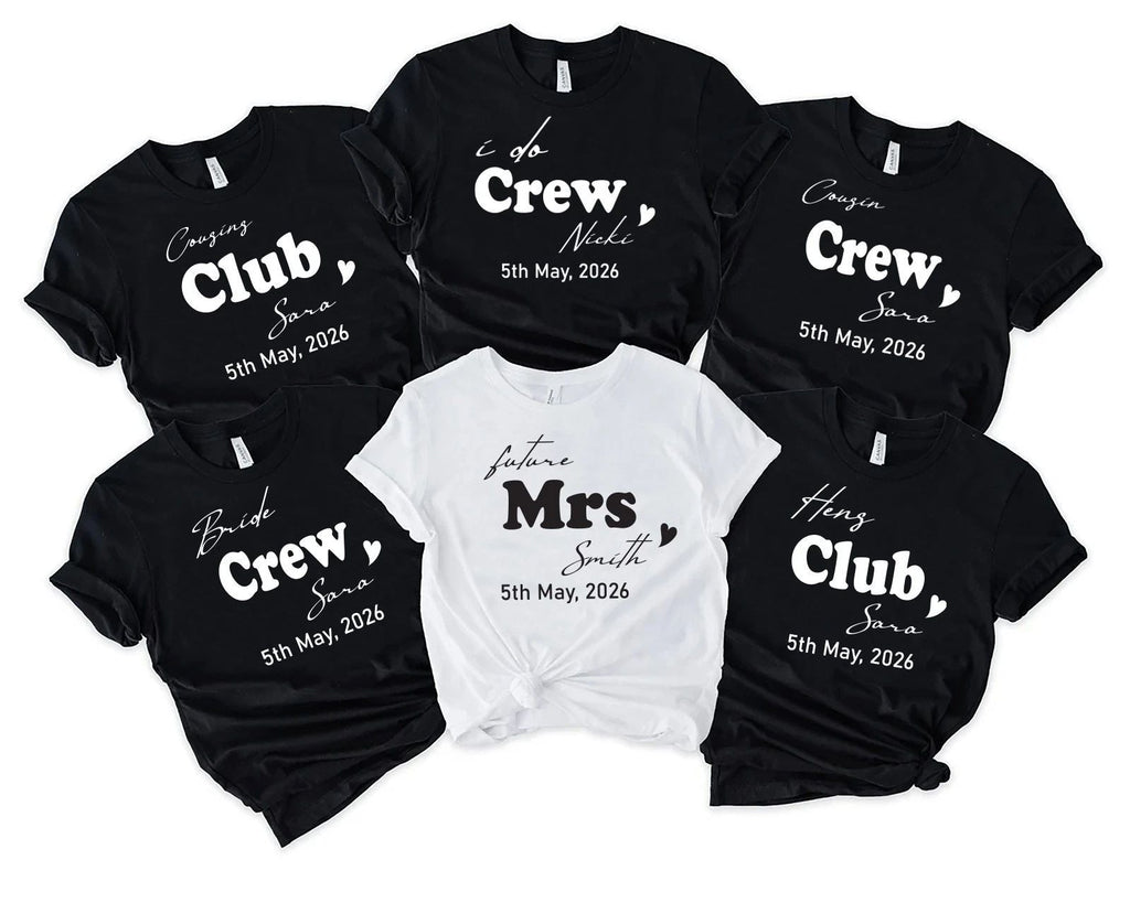 Hen Party T Shirts Hen Do Bride To Be Tribe Tops Personalised, Cousins Hen 2026 Unisex T-shirt, Sweatshirt, Hoodie, Long Sleeve Tee - T-Shirt, Sweatshirt, Hoodie