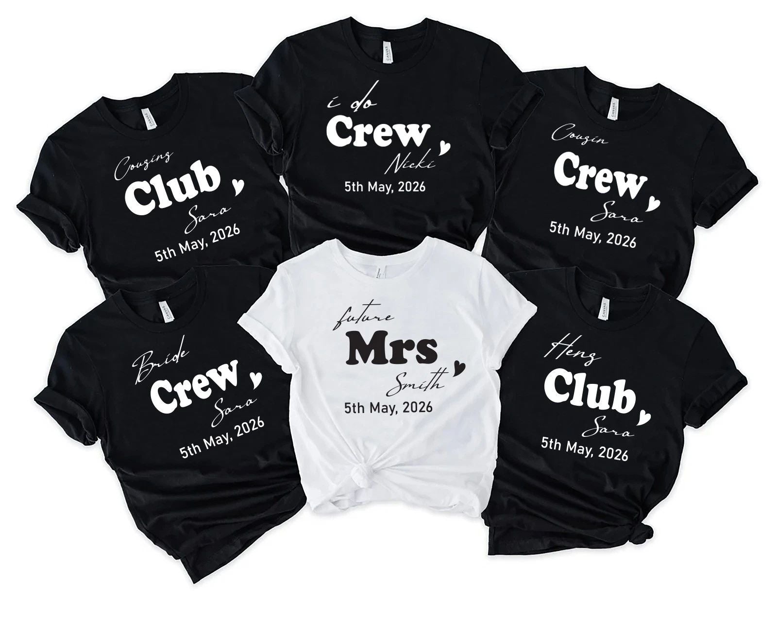 Hen Party T Shirts Hen Do Bride To Be Tribe Tops Personalised, Cousins Hen 2026 Unisex T-shirt, Sweatshirt, Hoodie, Long Sleeve Tee - T-Shirt, Sweatshirt, Hoodie