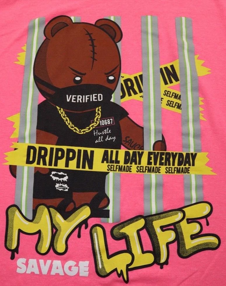 3 Forty Inc T Shirt Adult Size L Pink Drippin All Day Everyday Urban Street Wear Unisex T-shirt, Sweatshirt, Hoodie, Long Sleeve Tee - T-Shirt, Sweatshirt, Hoodie