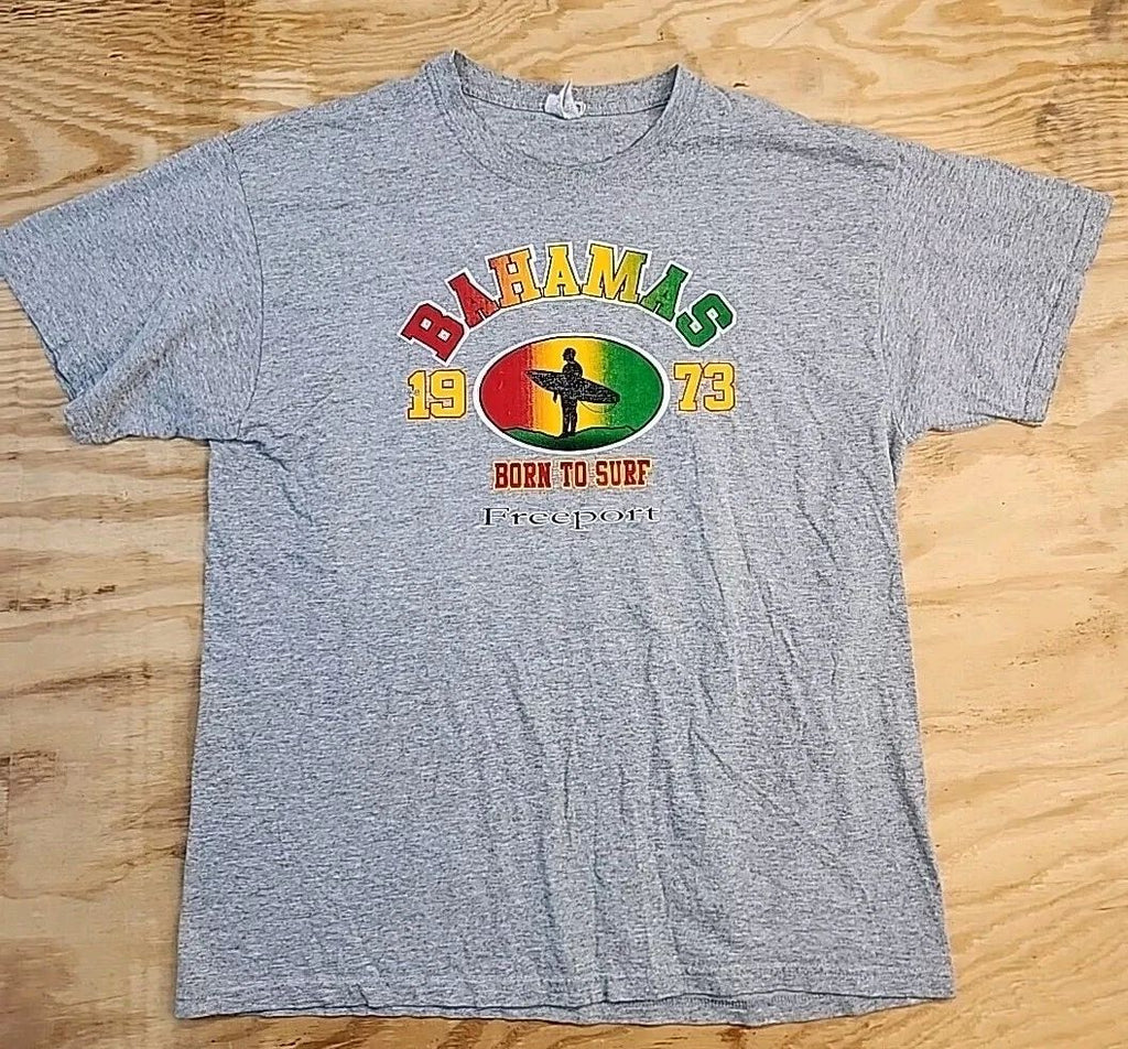 Bahamas Surf Graphics Gray Cotton Jerzees T-shirt Mens XL Unisex T-shirt, Sweatshirt, Hoodie, Long Sleeve Tee - T-Shirt, Sweatshirt, Hoodie
