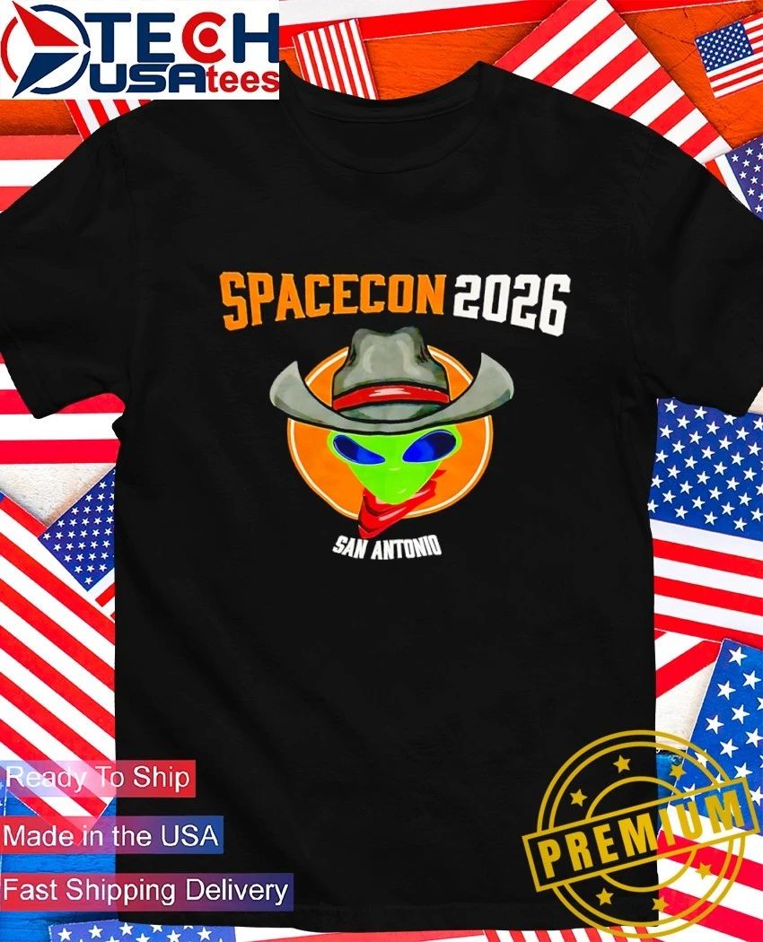 Spacecon 2026 San Antonio Spurs Wemby Alien Cowboy shirt Unisex T-shirt, Sweatshirt, Hoodie, Long Sleeve Tee - T-Shirt, Sweatshirt, Hoodie