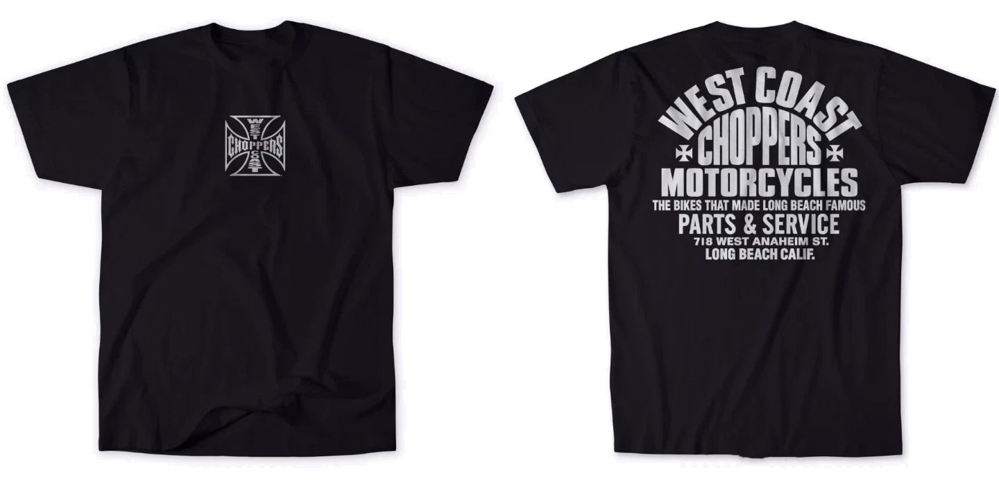 West Coast Choppers Parts Reprint Tee Black Mens Motorcycle Streetwear Tee S-5XL Unisex T-shirt, Sweatshirt, Hoodie, Long Sleeve Tee - T-Shirt, Sweatshirt, Hoodie