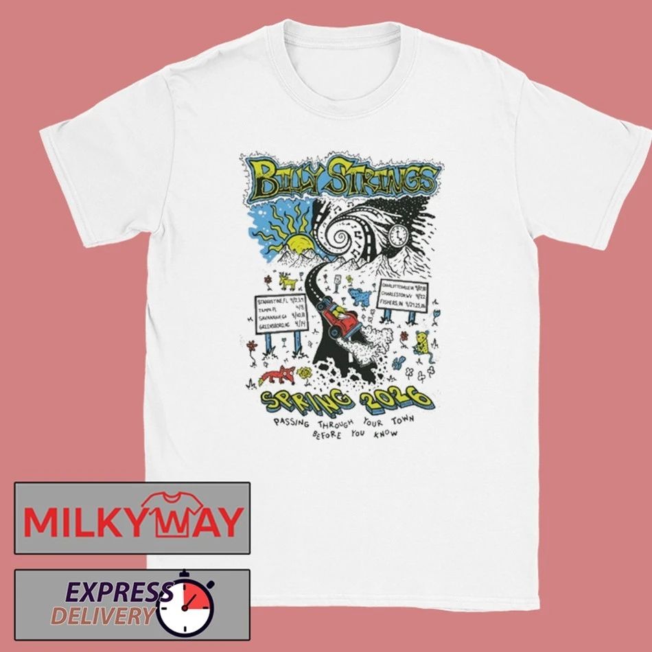 Billy Strings Spring Tour 2026 Highway Hypnosis shirt Unisex T-shirt, Sweatshirt, Hoodie, Long Sleeve Tee - T-Shirt, Sweatshirt, Hoodie