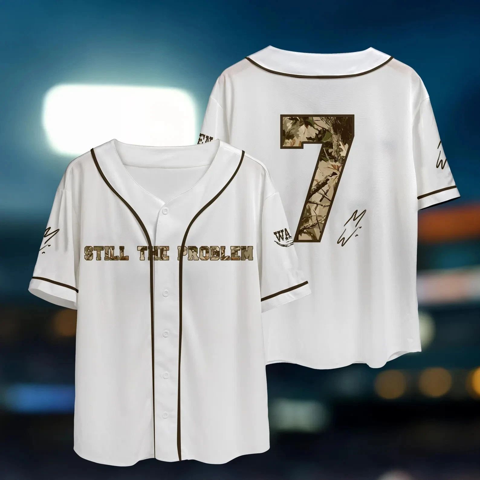 Wallen Western Still The Problem Tour 2026 Baseball Jersey Unisex T-shirt, Sweatshirt, Hoodie, Long Sleeve Tee - T-Shirt, Sweatshirt, Hoodie